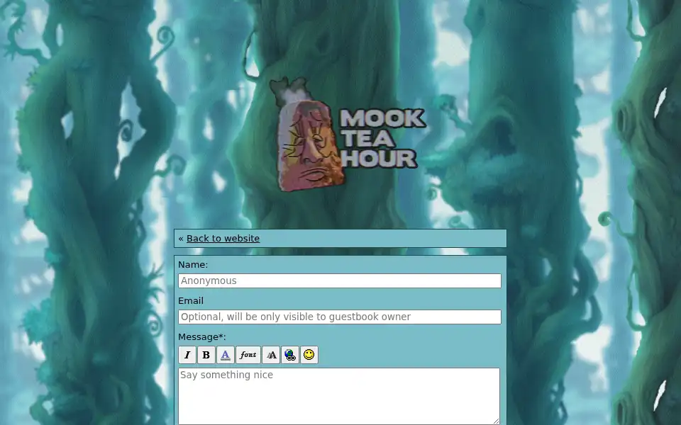 Screenshot of teahour.net