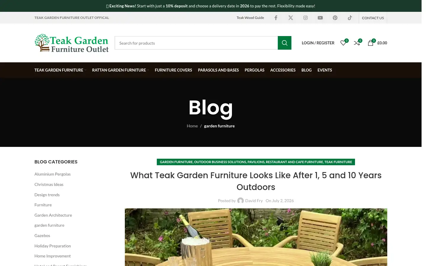 Screenshot of teakgardenfurnitureoutlet.co.uk