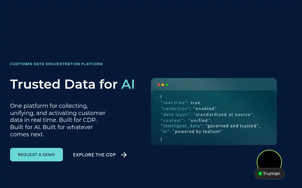 Screenshot of tealium.com