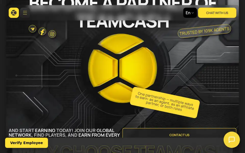 Screenshot of teamcash.net