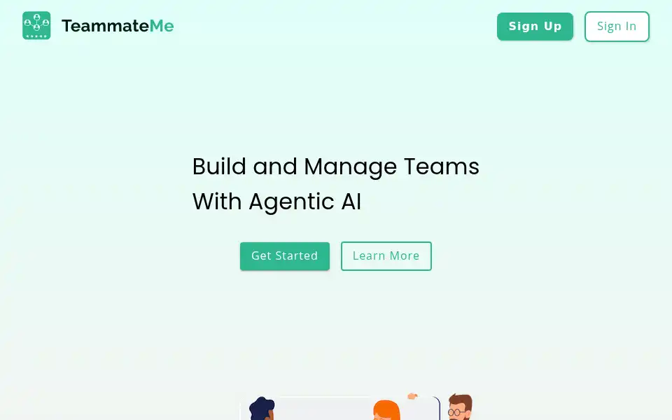 Screenshot of teammateme.com