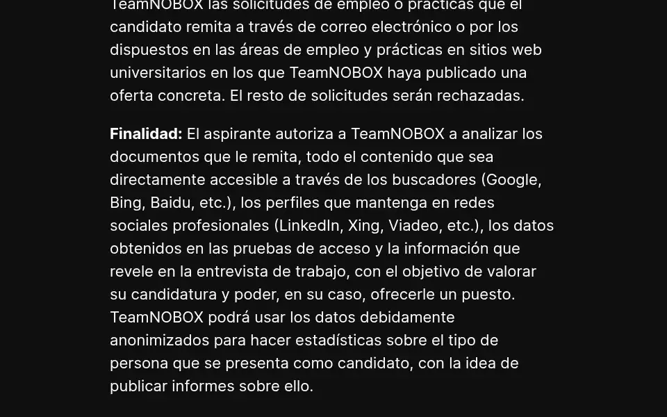 Screenshot of teamnobox.com