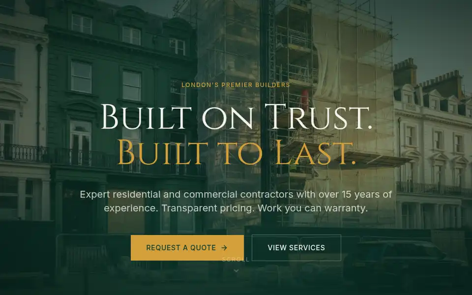 Screenshot of teamsohconstruction.co.uk