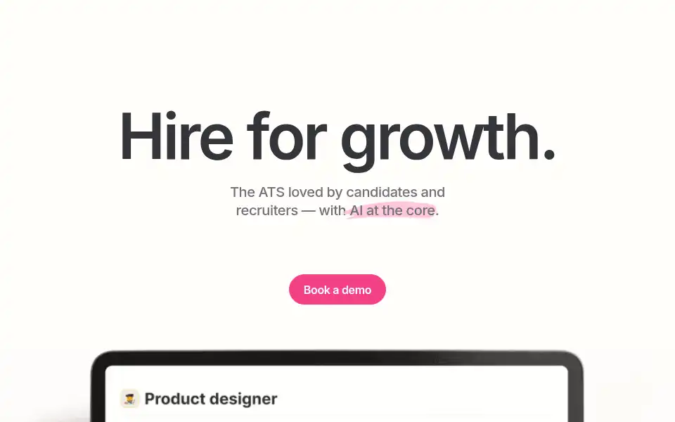 Screenshot of teamtailor.com