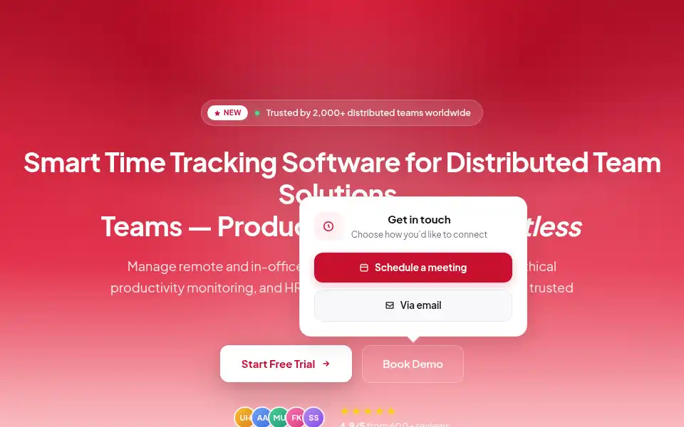 Screenshot of teamtrackin.com