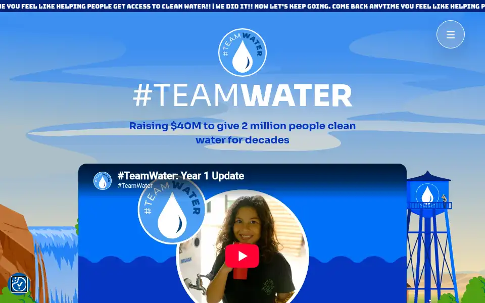 Screenshot of teamwater.org