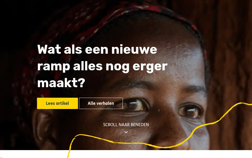 Screenshot of tearfund.nl
