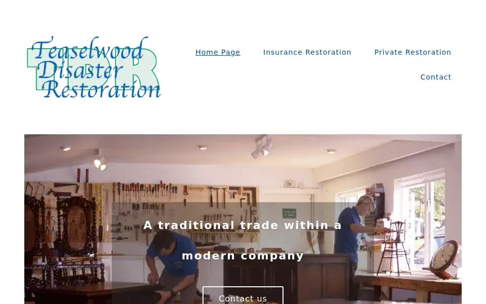 Screenshot of teaselwood.co.uk
