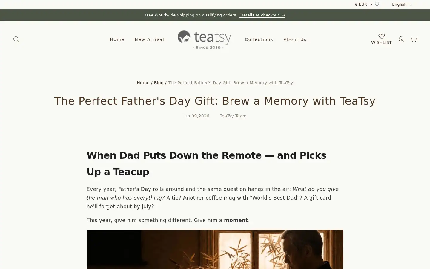 Screenshot of teatsy.com