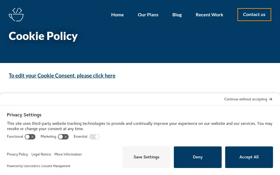 Screenshot of teawebsites.co.uk
