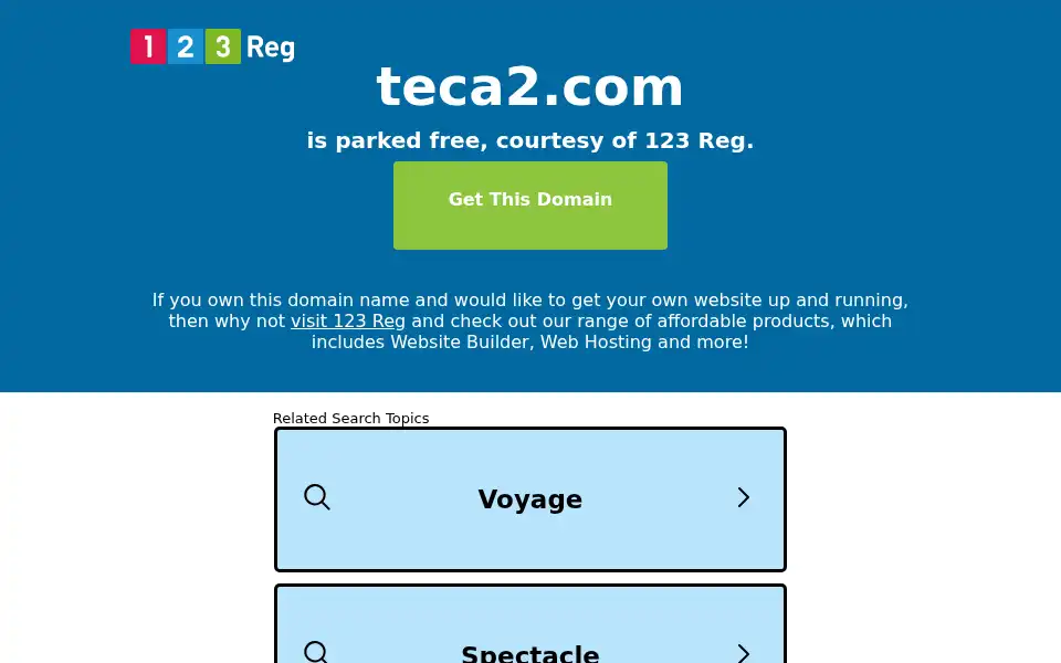 Screenshot of teca2.com