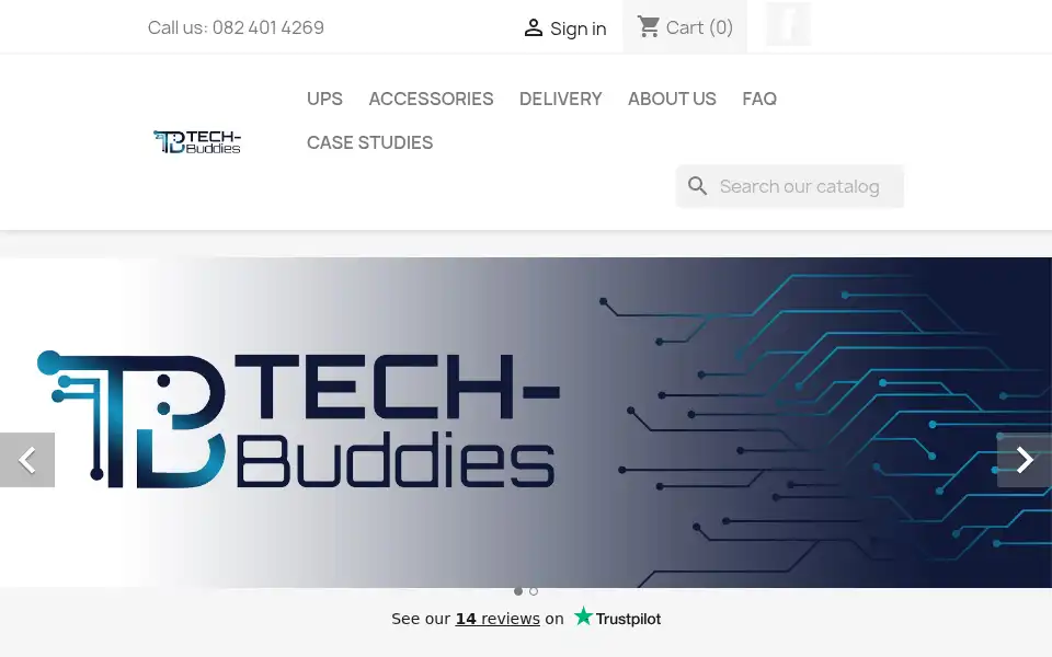 Screenshot of tech-buddies.co.za