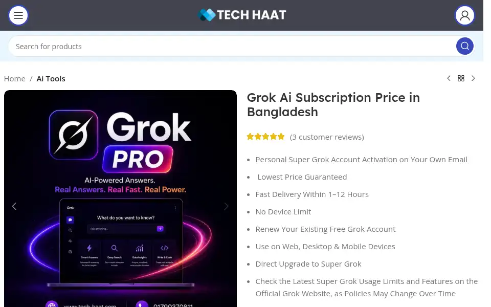 Screenshot of tech-haat.com