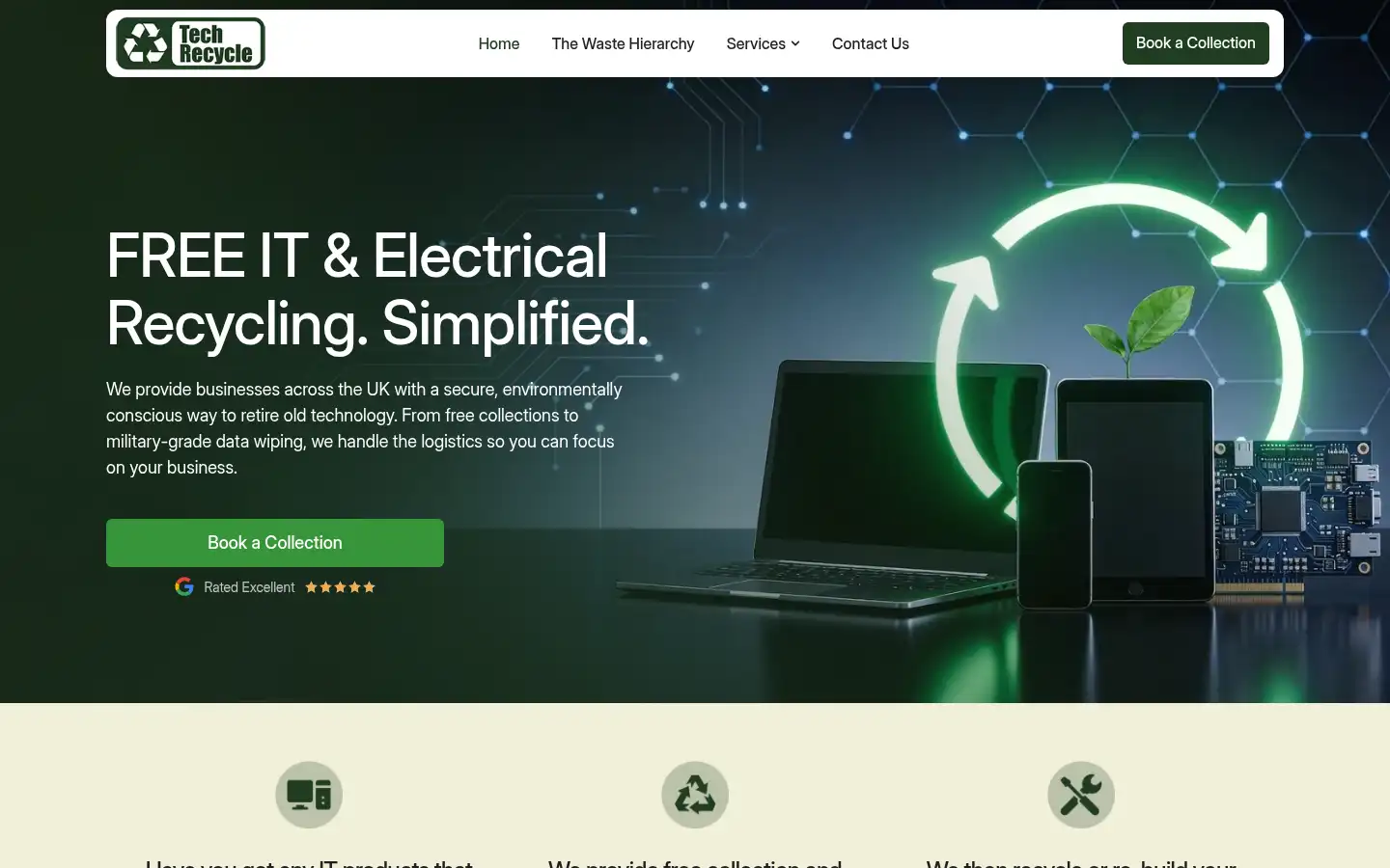 Screenshot of tech-recycle.com