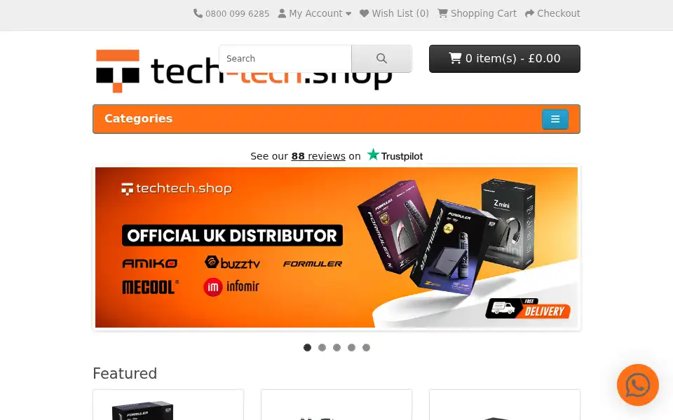 Screenshot of tech-tech.shop