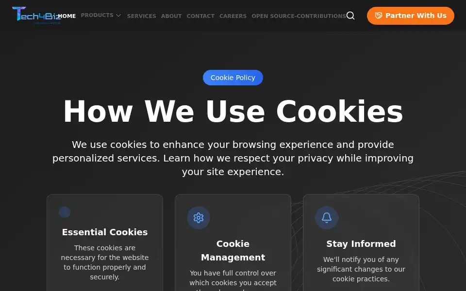 Screenshot of tech4bizsolutions.com