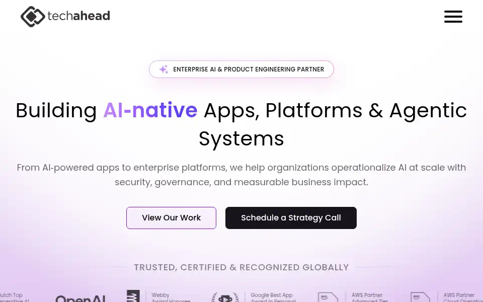 Screenshot of techaheadcorp.com