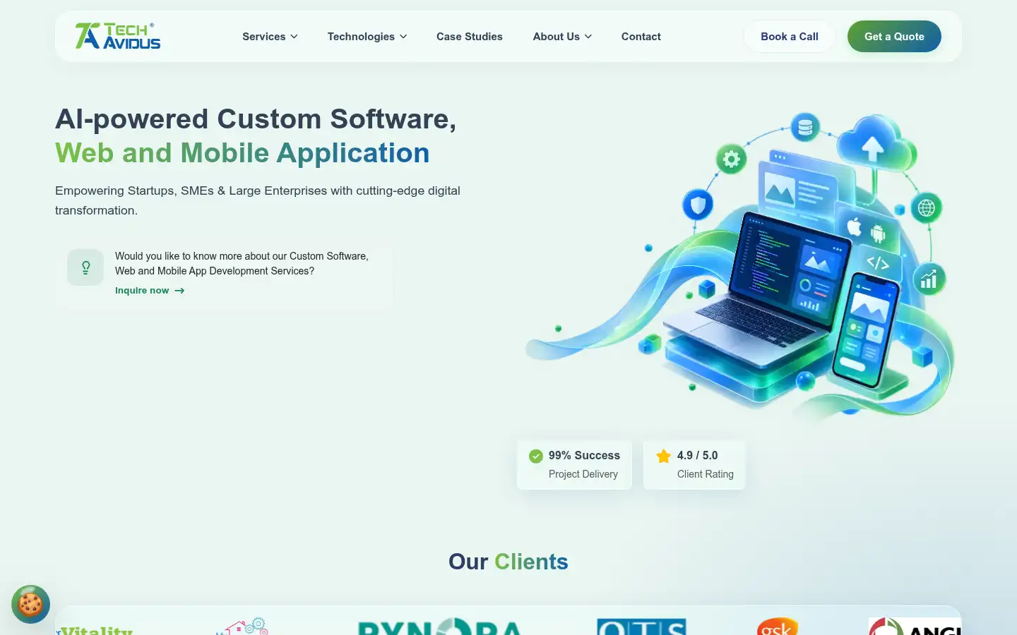 Screenshot of techavidus.com