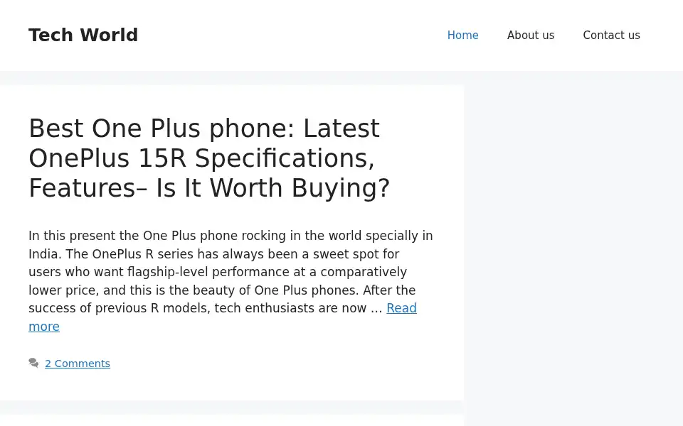 Screenshot of techbazaarhub.com