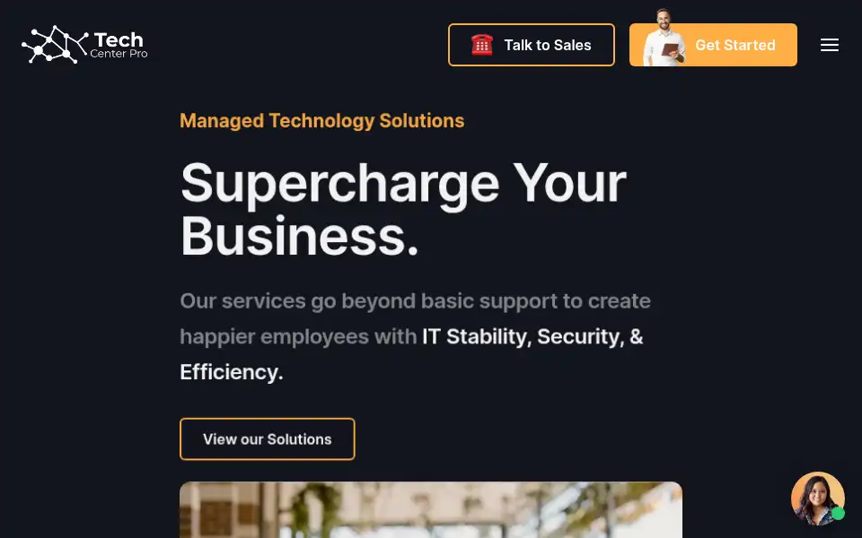 Screenshot of techcenterpro.ca