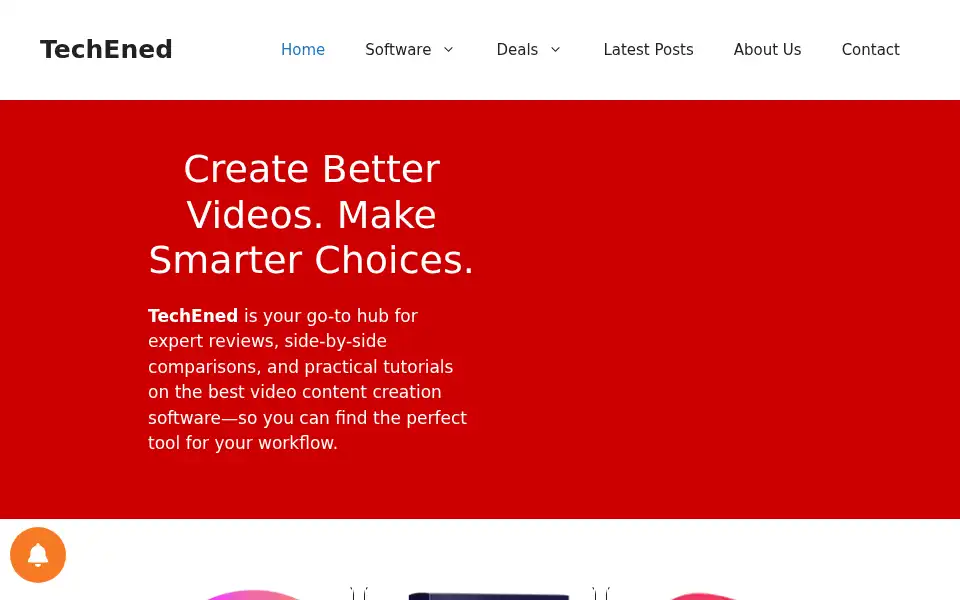 Screenshot of techened.com
