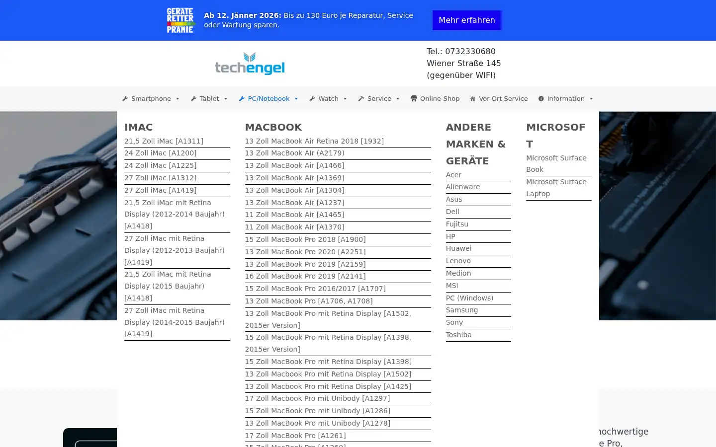 Screenshot of techengel.at