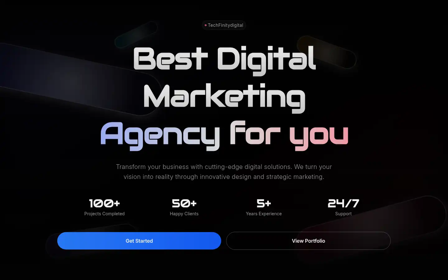 Screenshot of techfinitydigital.com