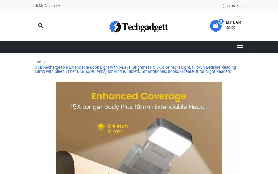 Screenshot of techgadgett.com