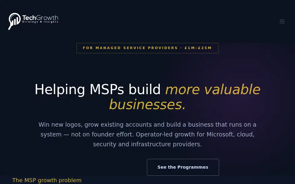 Screenshot of techgrowthinsights.com
