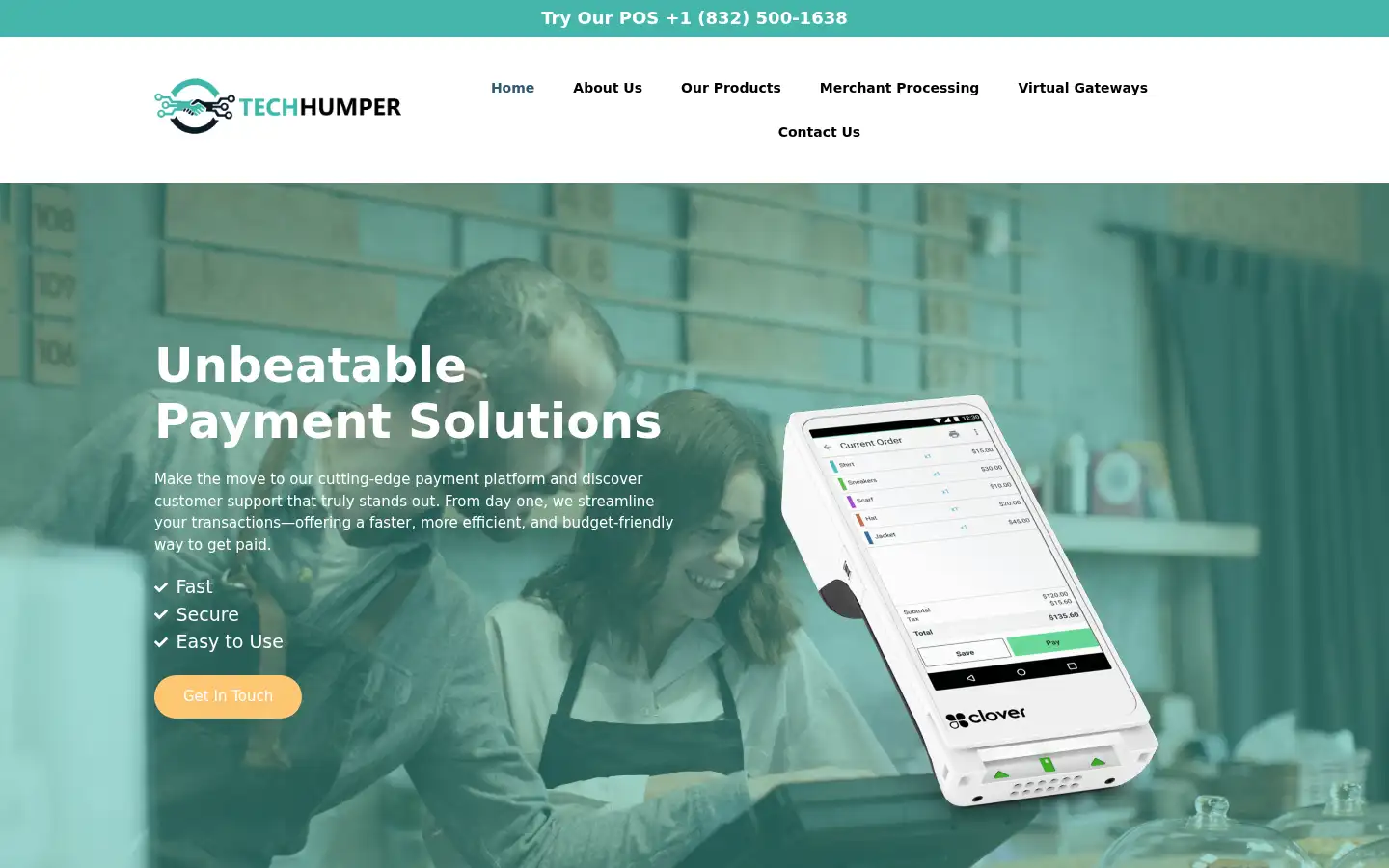Screenshot of techhumper.com