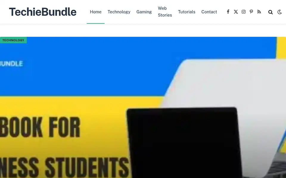 Screenshot of techiebundle.com