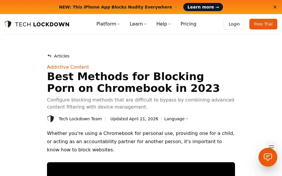 Screenshot of techlockdown.com