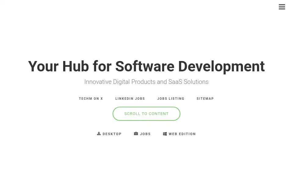 Screenshot of techm.co.za