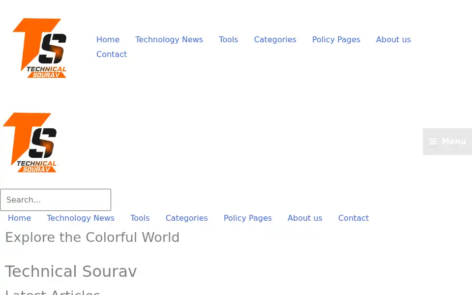 Screenshot of technicalsourav.com