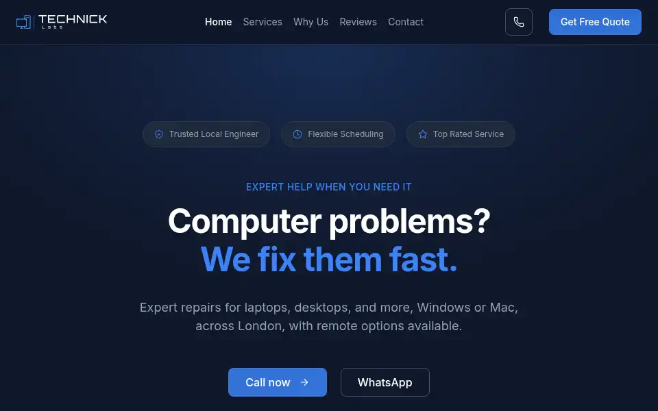 Screenshot of technicklabs.co.uk