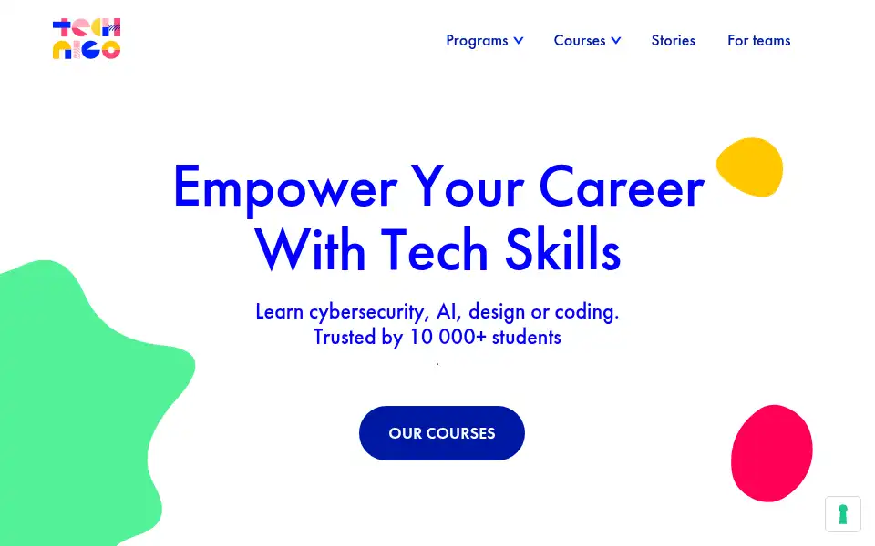 Screenshot of technigo.io
