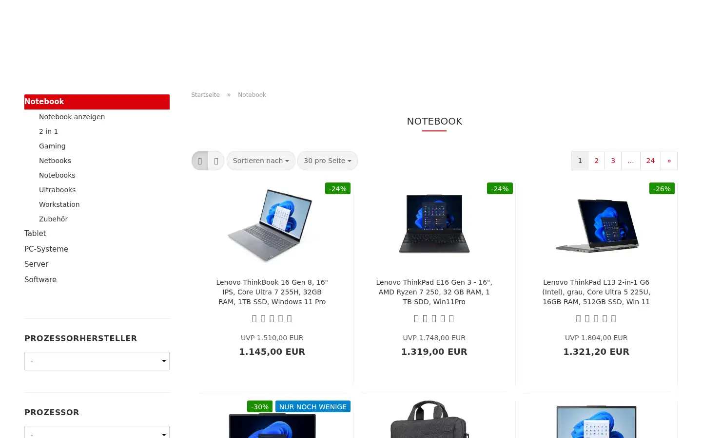 Screenshot of technikdeals24.de