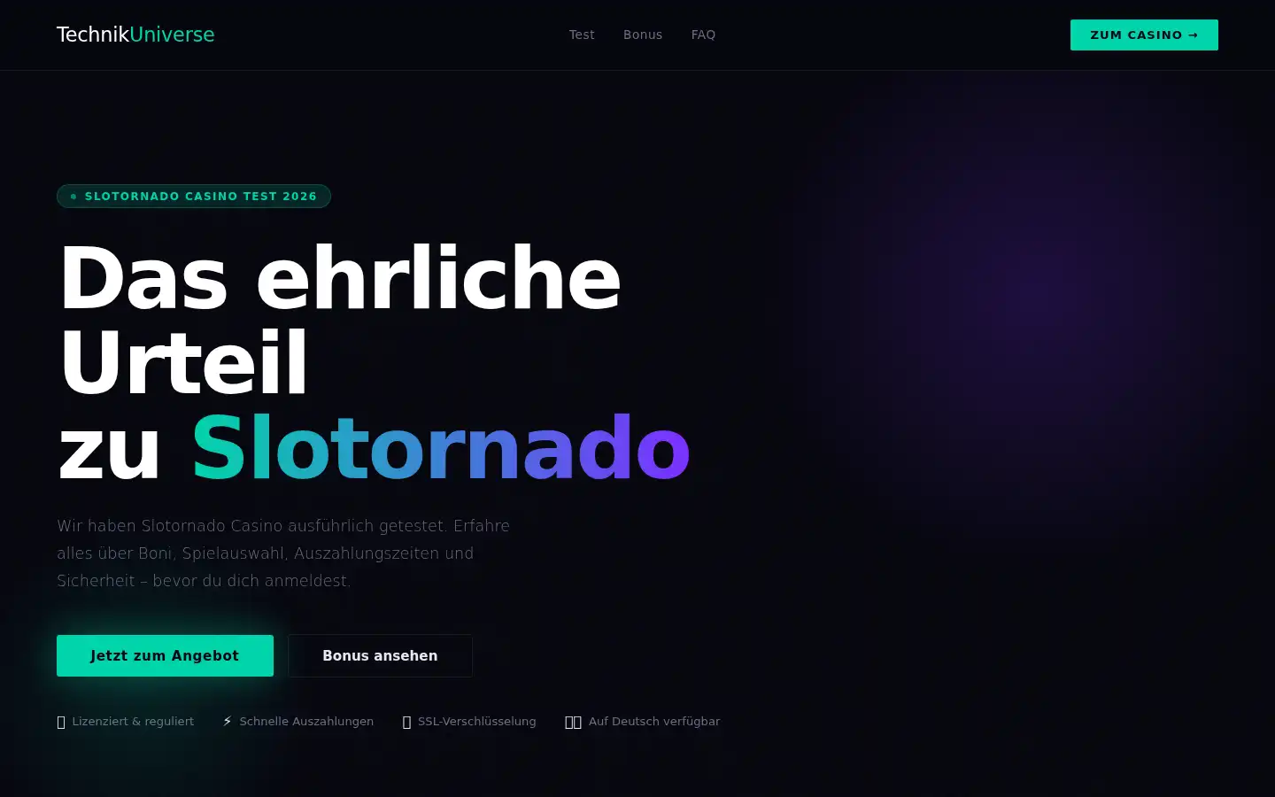 Screenshot of technikuniverse.com