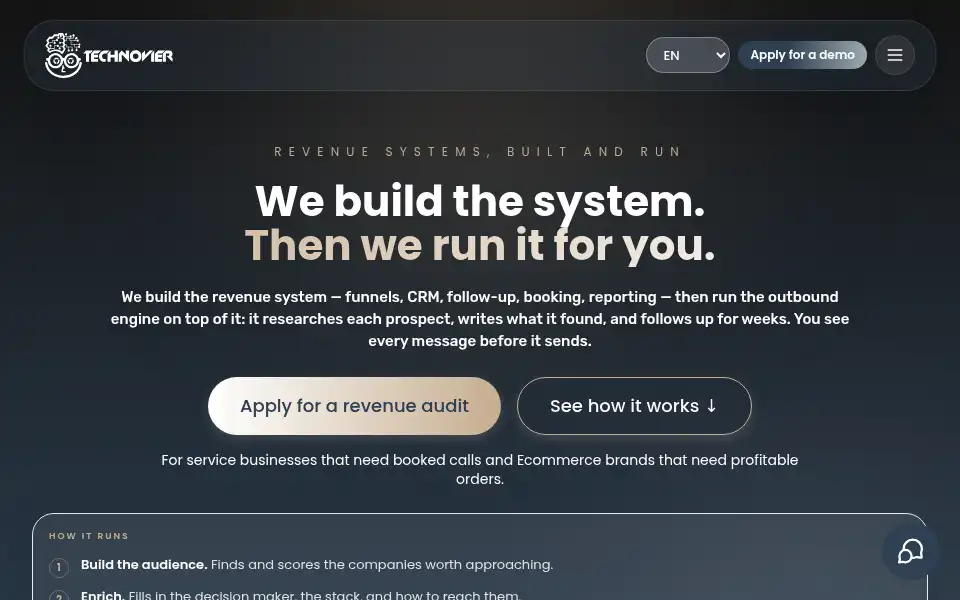 Screenshot of technovier.com