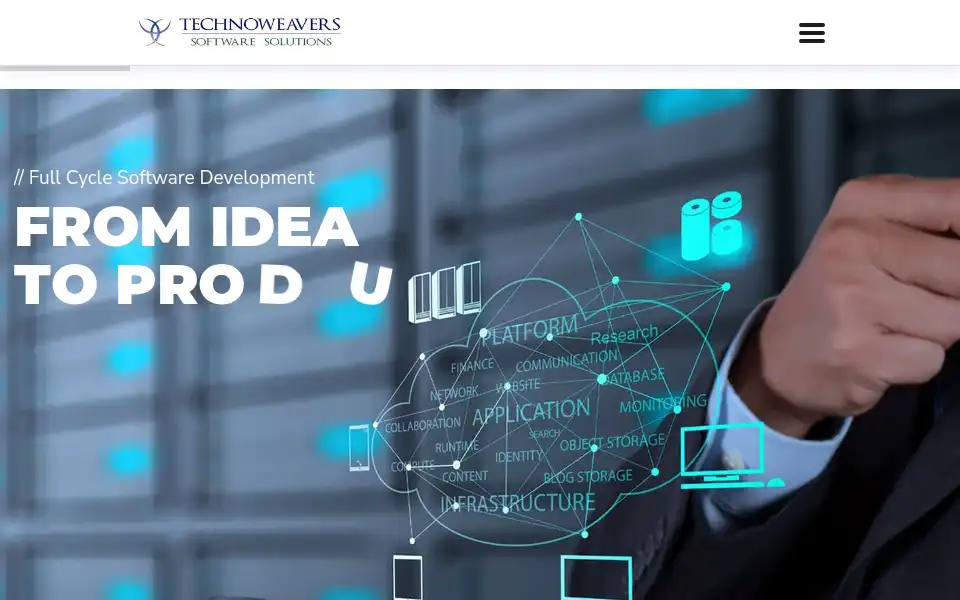 Screenshot of technoweavers.com