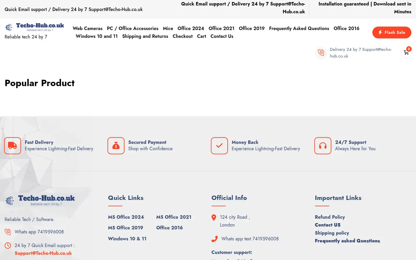Screenshot of techo-hub.co.uk