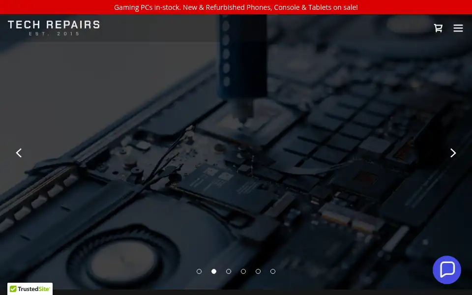 Screenshot of techrepairsdundee.co.uk