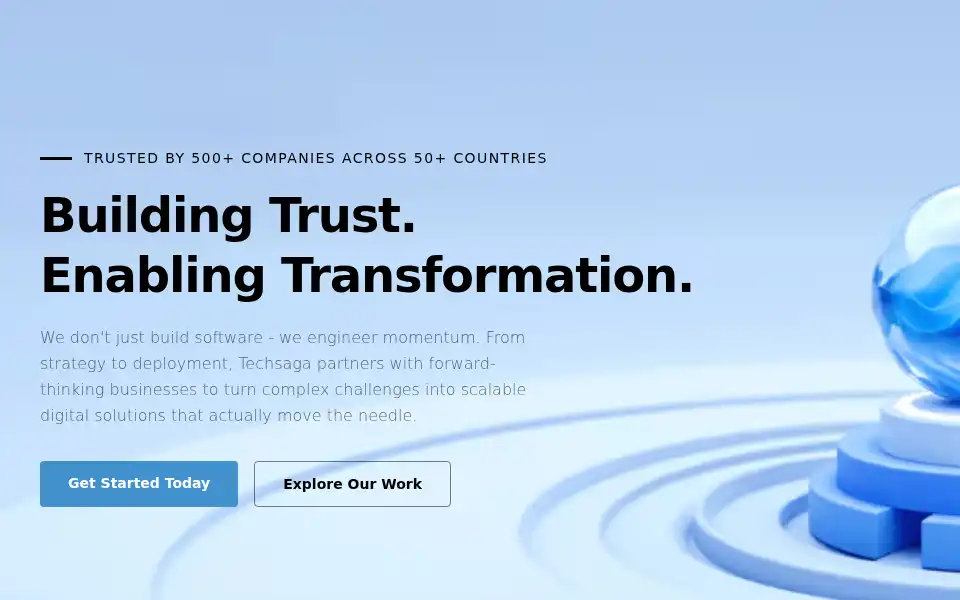 Screenshot of techsaga.co.in