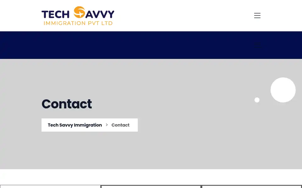 Screenshot of techsavvyimmigration.com