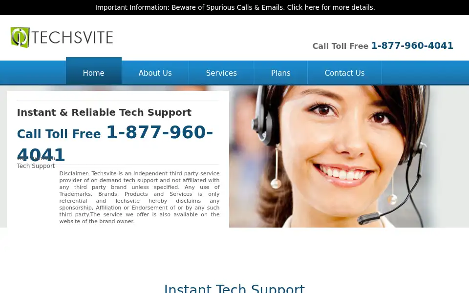 Screenshot of techsvite.com