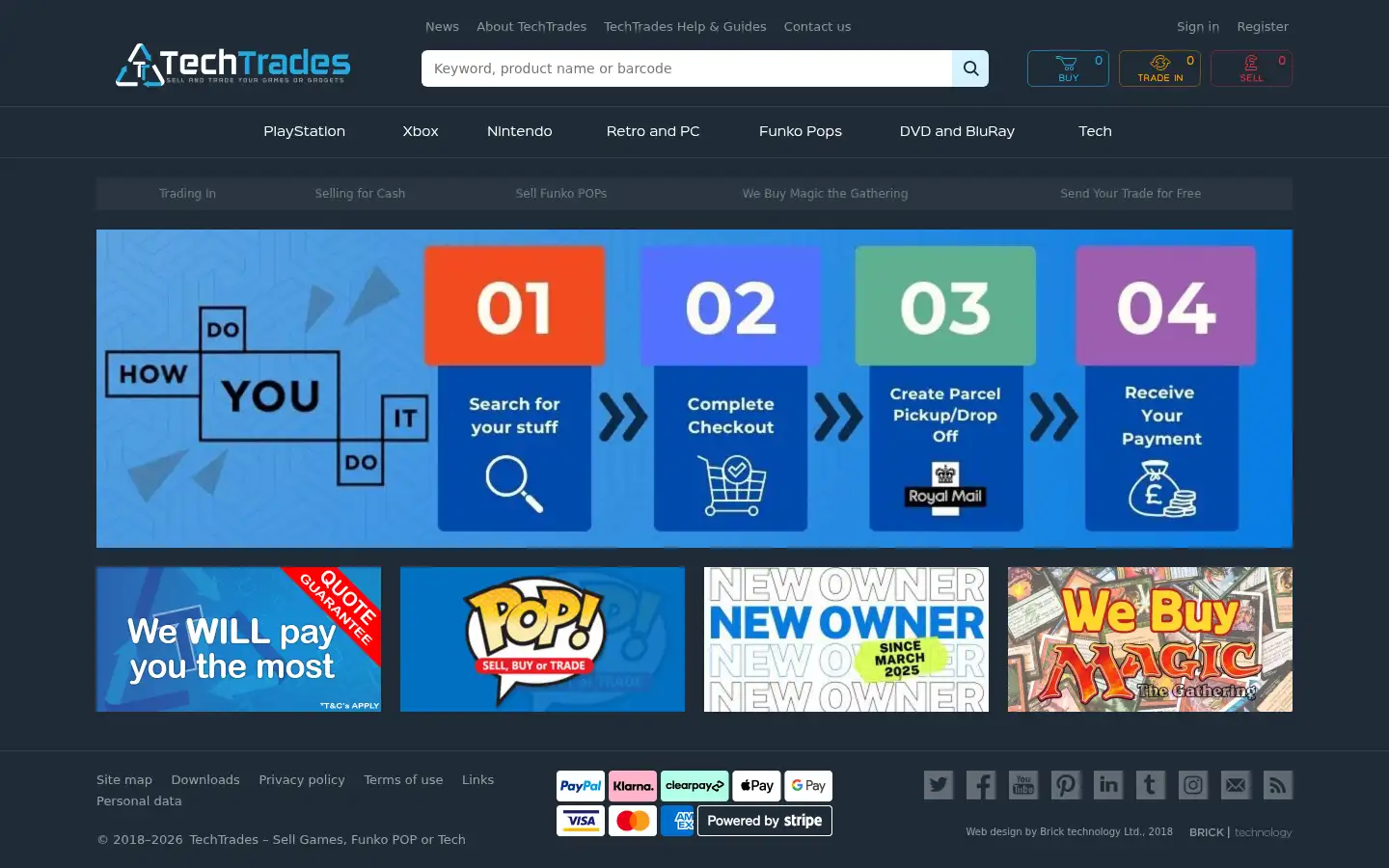 Screenshot of techtrades.co.uk