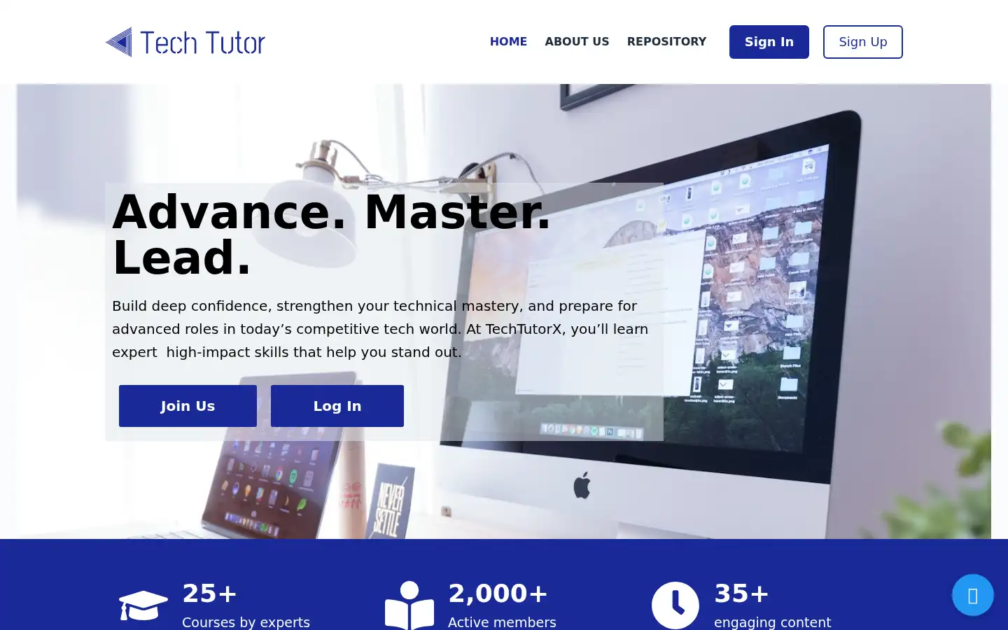Screenshot of techtutorx.com
