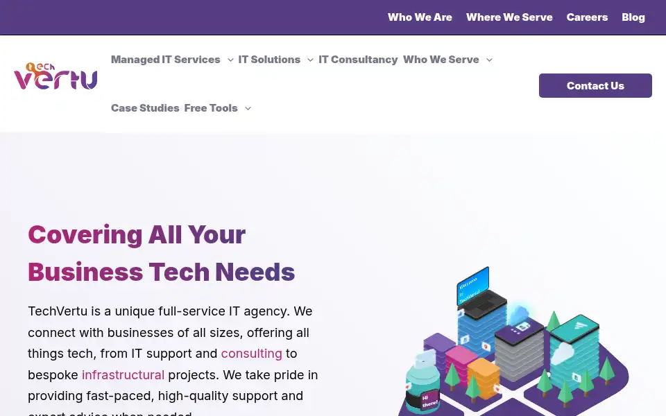 Screenshot of techvertu.co.uk