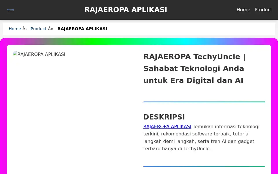 Screenshot of techyuncle.com