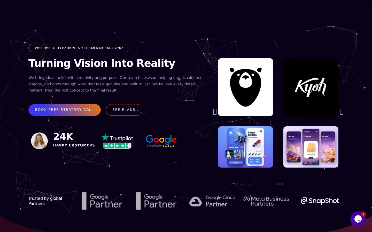 Screenshot of techztron.com